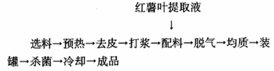 红薯叶番茄汁复合饮料配方的工艺流程