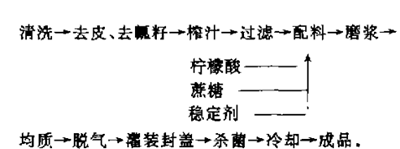 河套蜜瓜饮料配方和加工工艺流程